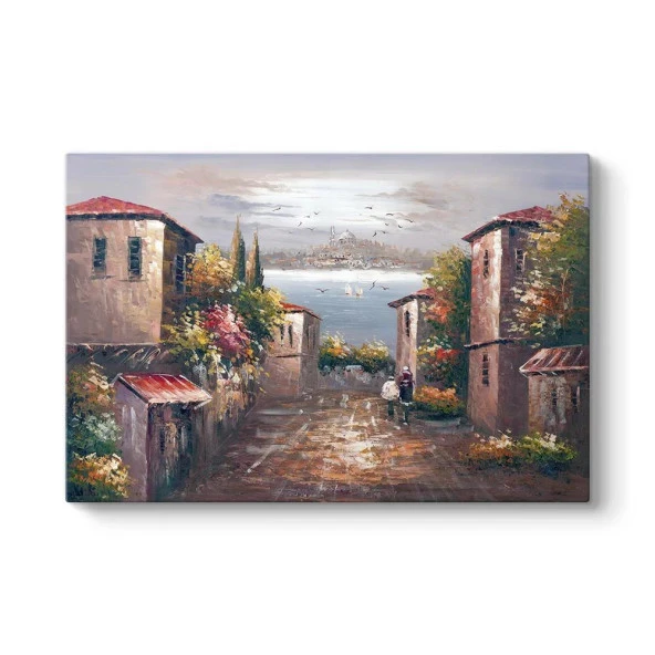 Eski İstanbul Sokakları KANVAS TABLO - 1