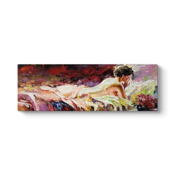 Naked Girl Panorama KANVAS TABLO