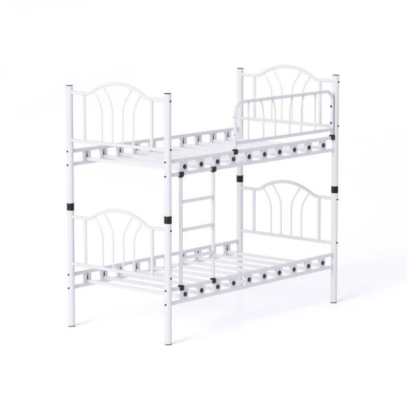 Teknor Bella 90x190 ve 90x200 Yatak Ölçülü Genç Çocuk Odası Metal Ranza - 7