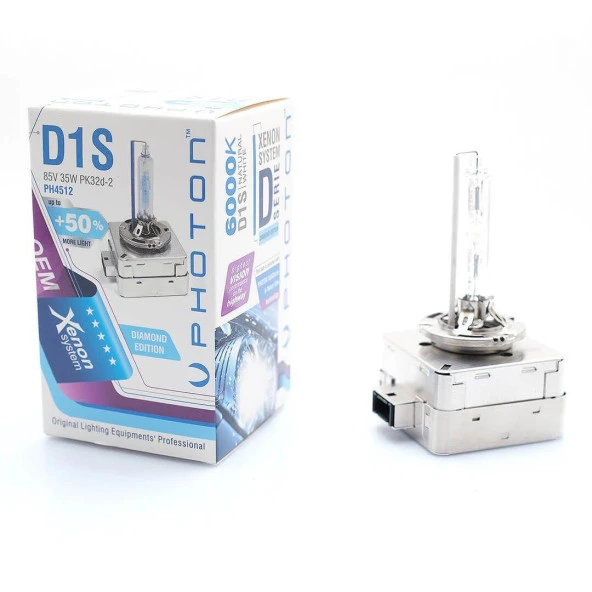 Photon Xenon Ampül D1S 6000K %50 Fazla Isik