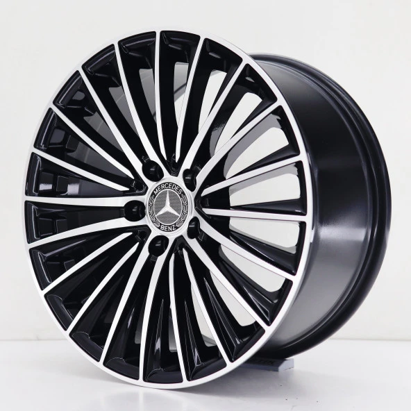 R1 Wheels 17 inç 5*112 ET35 Parlak Siyah Jant Takımı (J-1233)
