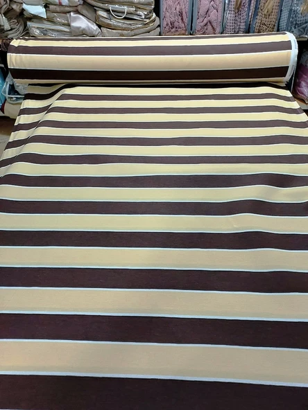 Balkon Perdesi Branda Kumaşı Metrelik (En 240cm)-Kahve Krem - 2