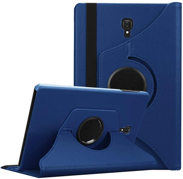 Samsung Galaxy Tab A 10.1 T580 T583 T585 Kılıf 360 Dönebilen Standlı Case - 4