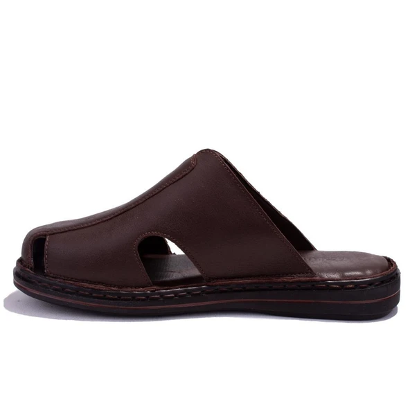 Hammer Jack 578165 Mildura Ortopedik Burun Kapalı Kahve Erkek Deri Terlik - 3