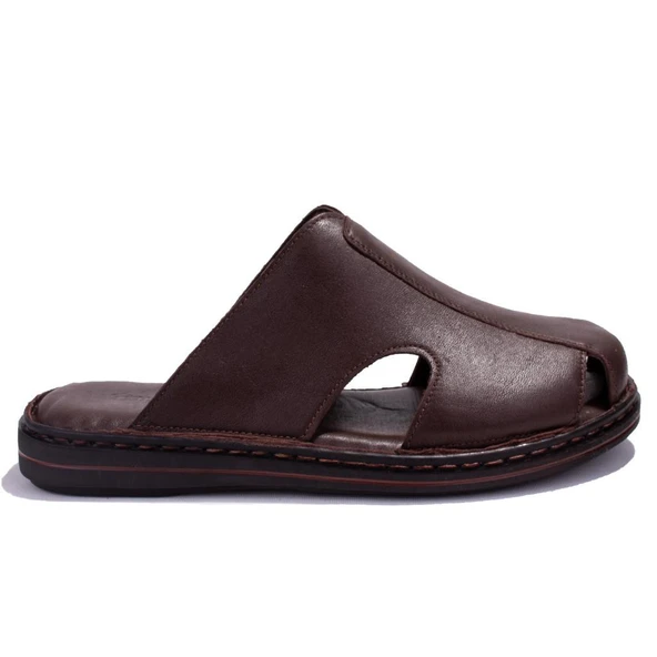 Hammer Jack 578165 Mildura Ortopedik Burun Kapalı Kahve Erkek Deri Terlik - 2