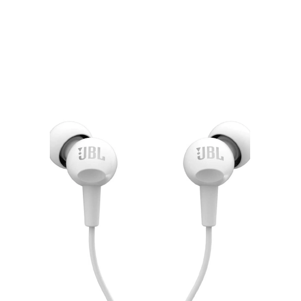 JBL C100sı Mikrofonlu Kulakiçi Kulaklık Beyaz (JBL Türkiye Garantili)