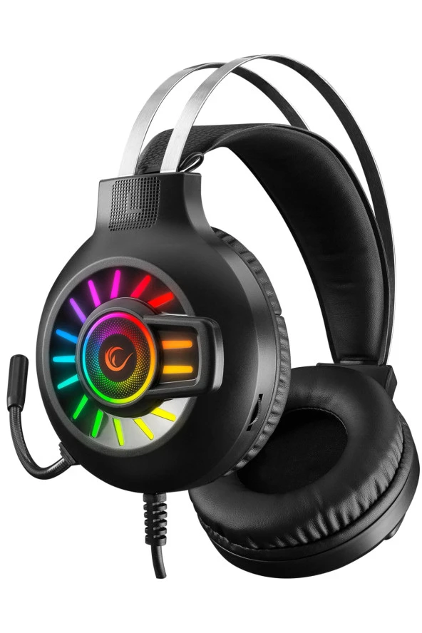 Rampage Rm-K44 Zengibar 7.1 Surround Rgb Siyah Gaming Mikrofonlu Oyuncu Kulaklığı - 2
