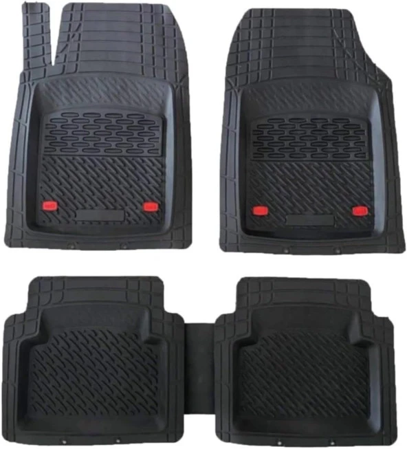 Nissan QashQai + 2 2007 4d Havuzlu Üniversal Yeni Nesil Pro Paspas Siyah - Resim 2