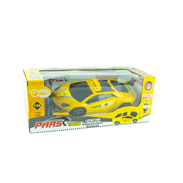 1:24 Ölçek Uzaktan Kumandalı Taksi Yarım Fonksiyon Sarı - 2