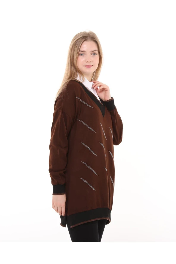 Morden Tunik - Kahve - 4