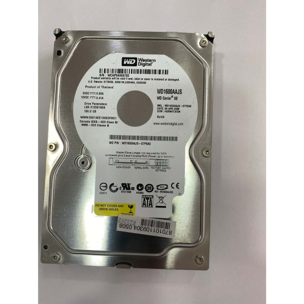 Western Digital Caviar Blue 160 GB WD1600AAJS Masaüstü Hard Disk