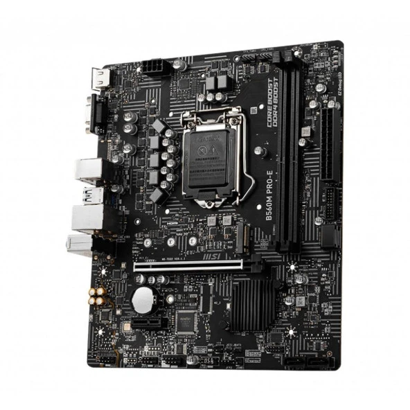 MSI B560M PRO-E Intel B560 Soket 1200 DDR4 4800MHz (O.C.) M.2 mATX Anakart - 4