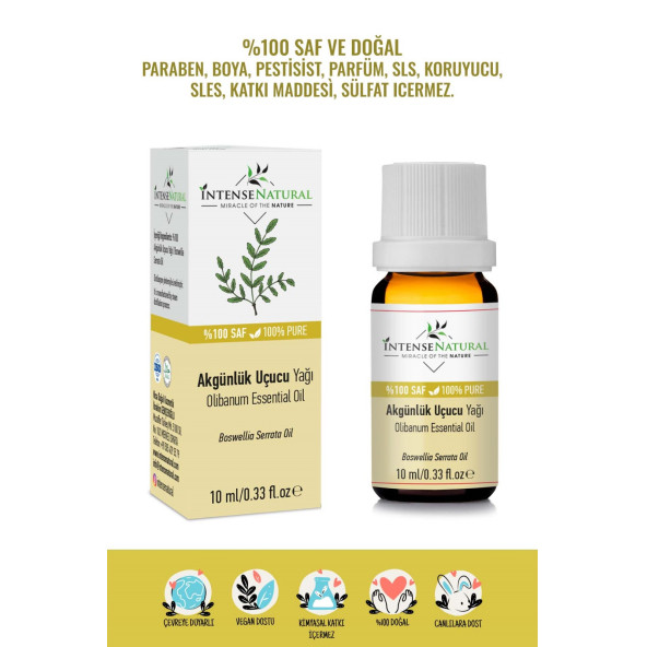 Akgünlük (Sığla) Uçucu Yağı 10 ml %100 Saf ve Doğal Ak Günlük Olibanum Essential Oil