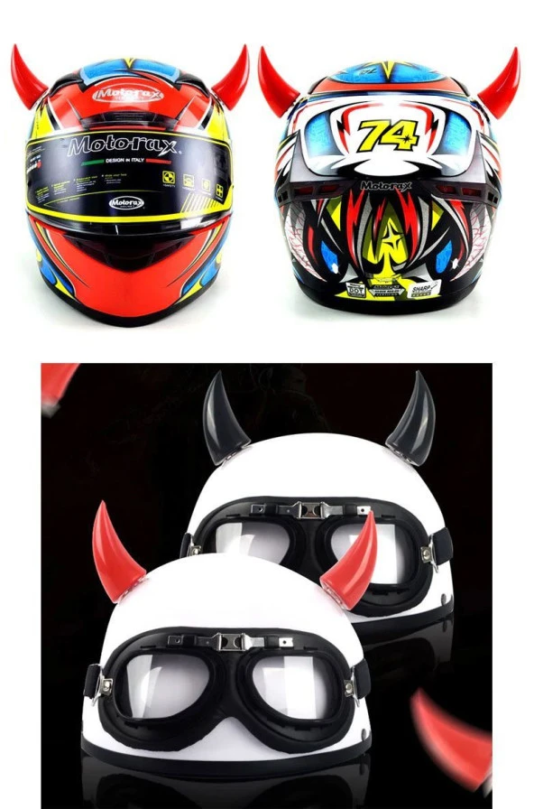MTS Kask Boynuz Süsü (2 Adet) Siyah - 3