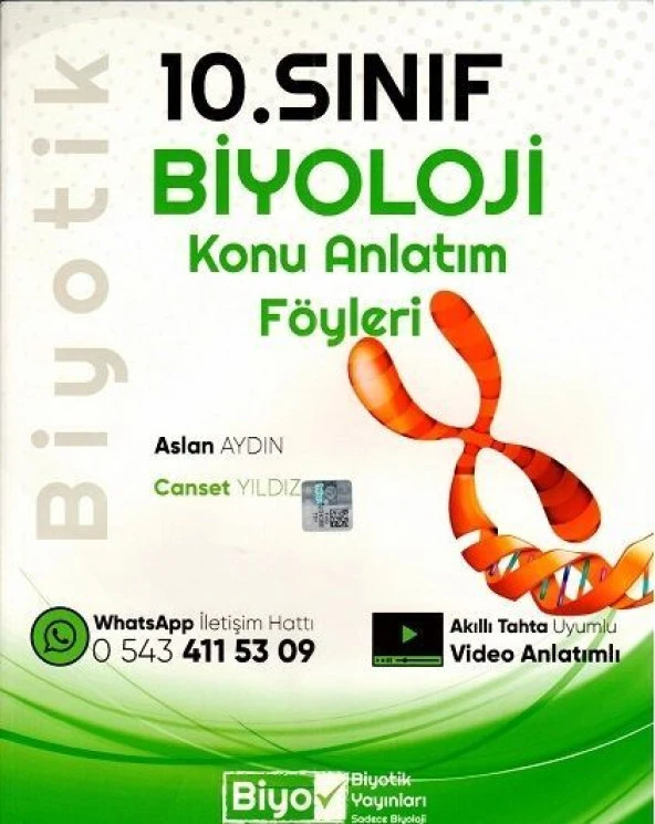10. Sınıf Biyoloji Konu Anlatım Föyleri Biyotik Yayınları