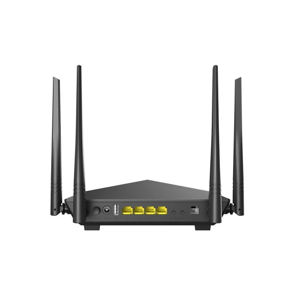Tenda V12 AC1200 Dualband Wi-Fi Gigabit VDSL/ADSL 4 Port Gigabit Modem Router - 4