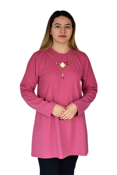 Kadın Kaşkorse Fitilli Tunik A18501 BGL-ST03278 - Resim 4