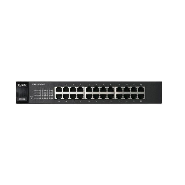 ZYXEL ES1100-24E 24 Port 10/100 Mbps Ethernet Yönetilmeyen Switch - Resim 2