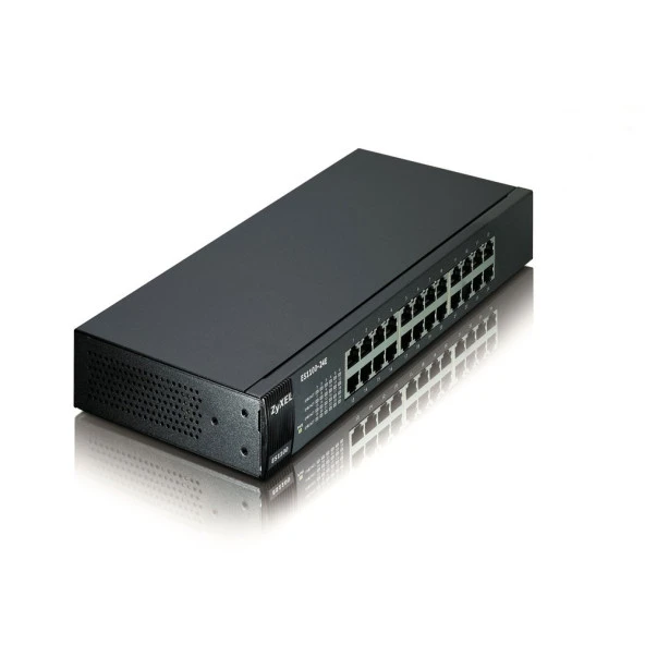 ZYXEL ES1100-24E 24 Port 10/100 Mbps Ethernet Yönetilmeyen Switch - 3