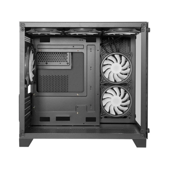 FRİSBY FC-9505G Phoenix 6x120mm RGB Fanlı Siyah Gaming Kasa - 4