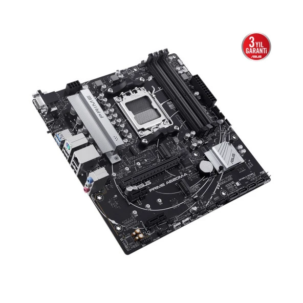 ASUS PRIME A620M-A-CSM A620 AM5 DDR5 6400MHz USB3.2 AURA RGB mATX Anakart - 8