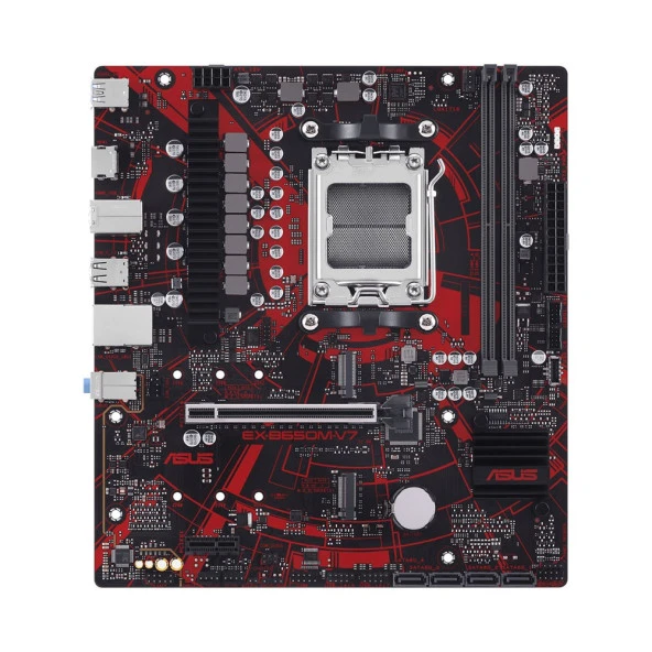 ASUS EX-B650M-V7 Soket AM5 AMD B650 DDR5 2xM.2 8000+(OC) mATX Anakart