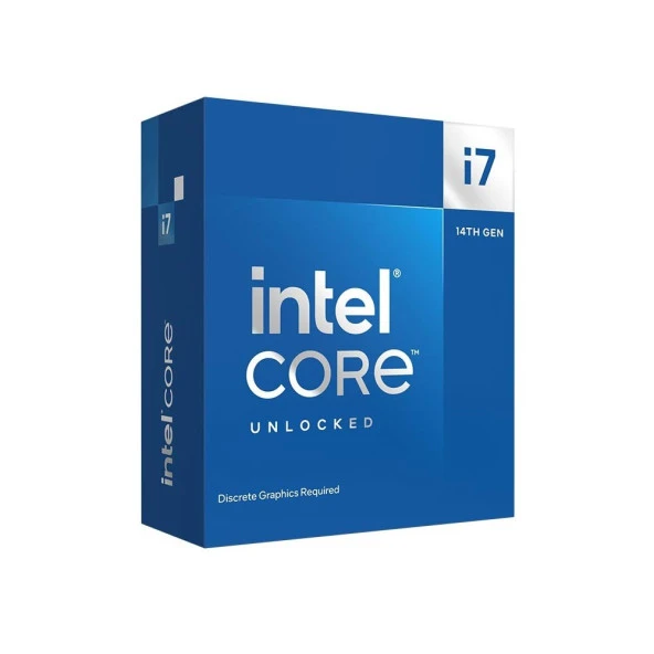 Intel Core i7 14700KF 14. Nesil 33MB L3 Önbellek Intel İşlemci