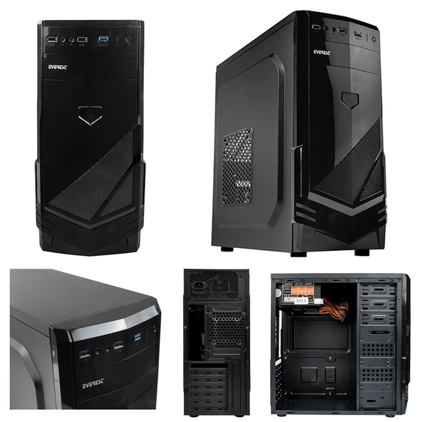 PC BOŞ KASA METAL PANEL ATX-MİD-T PEAK 250W EVEREST 277A - 1