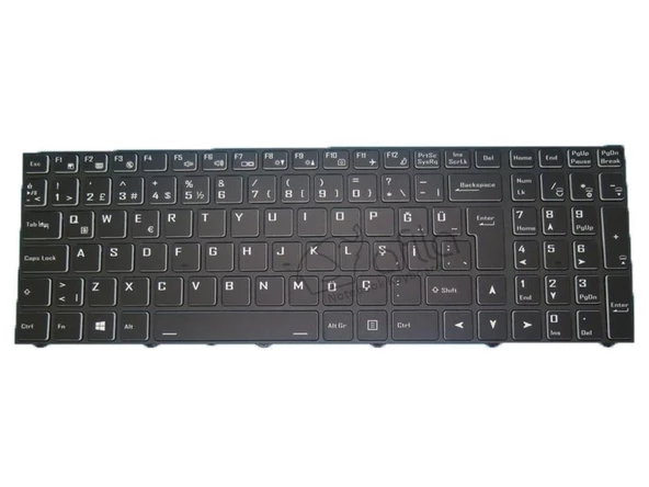 Monster Abra A5 V16.7 Serisi Notebook Klavyesi, Siyah TR / Işıklı (RGB)