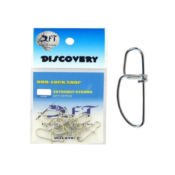 DFT CJS032 Duo Lock Nikel Klips (10'lu) No:4