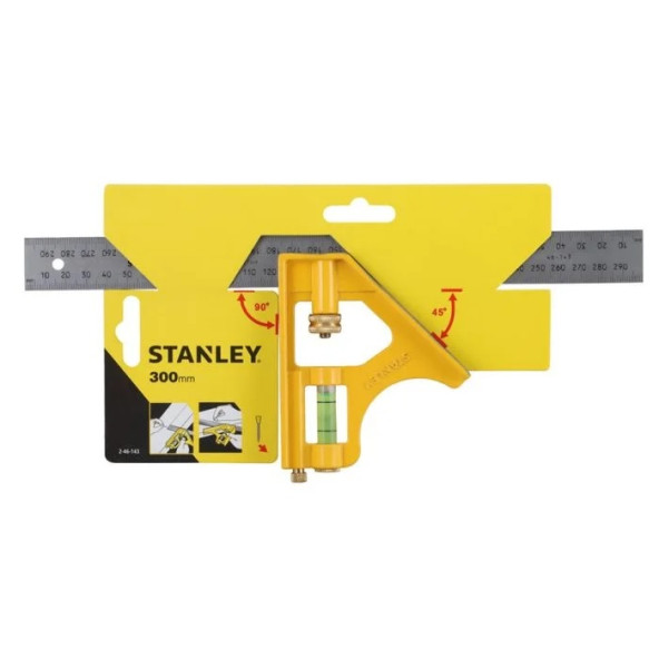 Stanley Su Terazili Ayarlı Gönye 300 mm (2-46-017) - 2