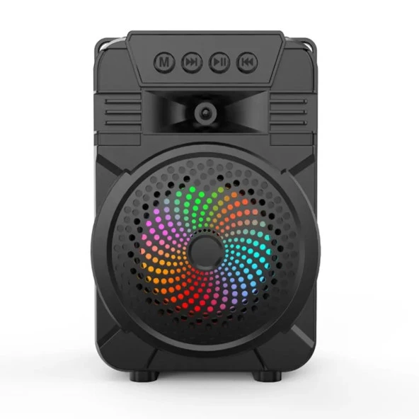 Concord ZQS1431 Rgb Ledli FM Radyolu USB ve Mikrofon Girişli 4 İnç Bluetooth Hoparlör