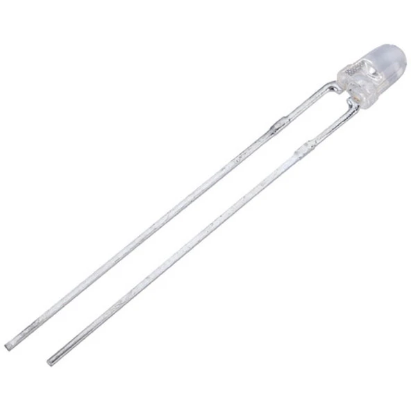 3 mm Şeffaf  BeyazLed - 1 Adet