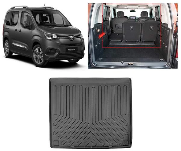 Rizline Toyota Proace City 2021 +Separatörsüz  3D Bagaj Havuzu ürün görseli