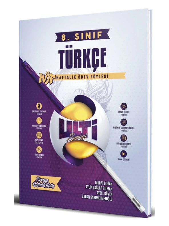 Bes Yayınları 8. Sınıf Türkçe Ulti HÖF Haftalık Ders Föyleri Bes Yayınları - 3