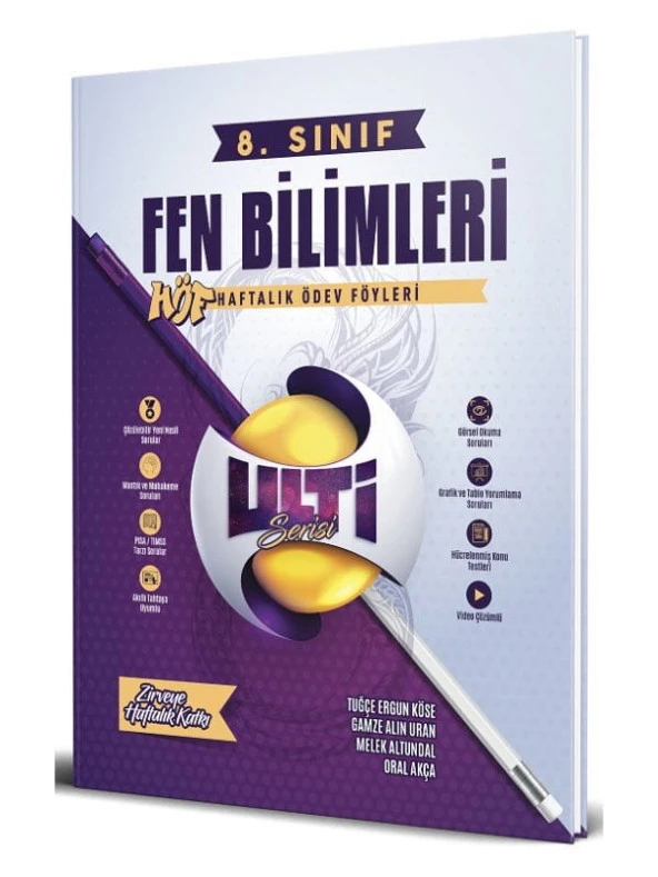 Bes Yayınları 8. Sınıf Fen Bilimleri Ulti HÖF Haftalık Ders Föyleri Bes Yayınları - Resim 2