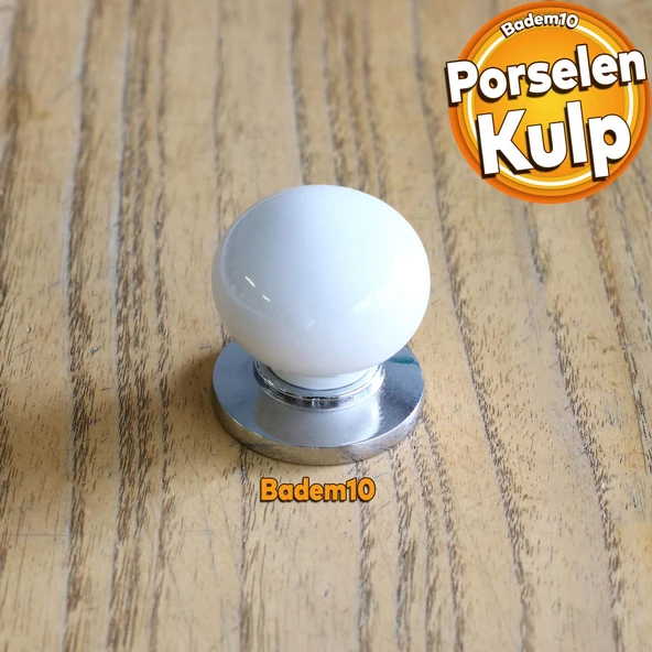Gül Gerçek Porselen Beyaz Düğme Kulpları Mobilya Mutfak Dolabı Çekmece Dolap Kapak Kulpu Kulbu