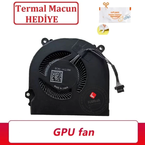 Monster Abra A5 V15.8.1, A5 V15.8.2 Notebook Cpu, İşlemci Fanı