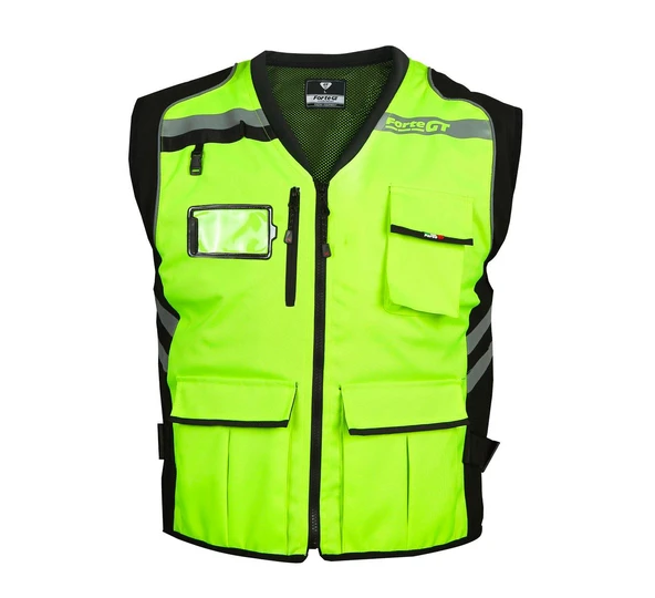 Forte Gt1188 Motosiklet Reflektif Yelek 3 Adet Kargo Cepli Rüzgar Geçirmez XL Beden