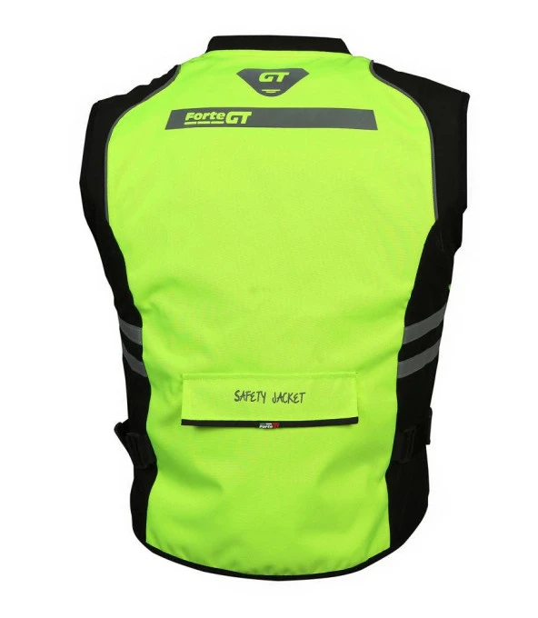 Forte Gt1188 Motosiklet Reflektif Yelek 3 Adet Kargo Cepli Rüzgar Geçirmez XL Beden - 2