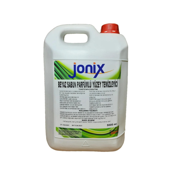Jonix Beyaz Sabun Parfümlü Sıvı Yüzey Temizleyici 5000 ml