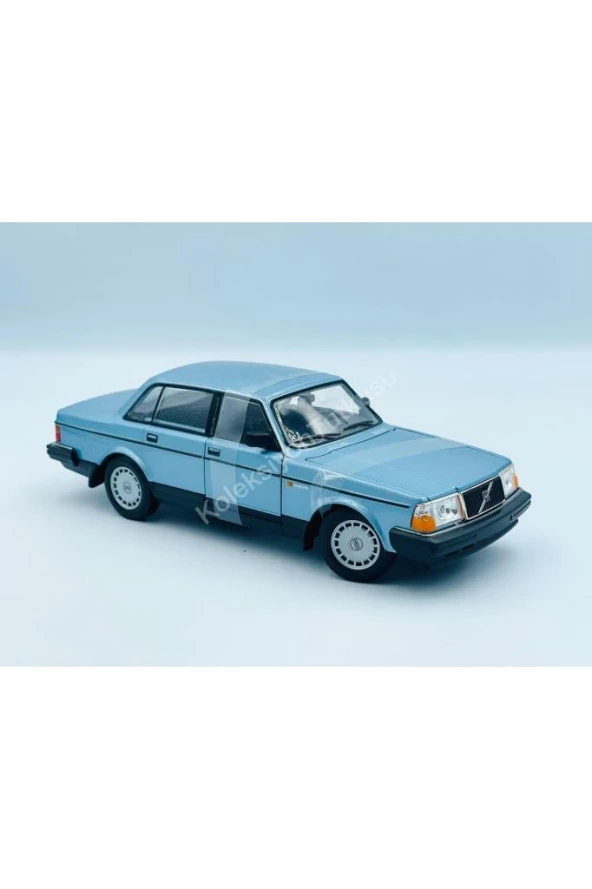 Welly 1/24 Volvo 240 Gl Model Araba Mavi - 3
