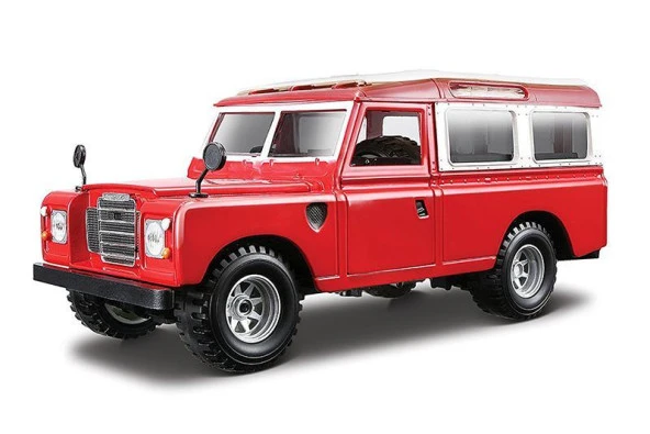 Bburago Land Rover Series II Kırmızı 1:24 Model Araba