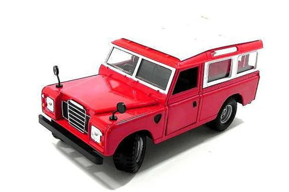 Bburago Land Rover Series II Kırmızı 1:24 Model Araba - Resim 2
