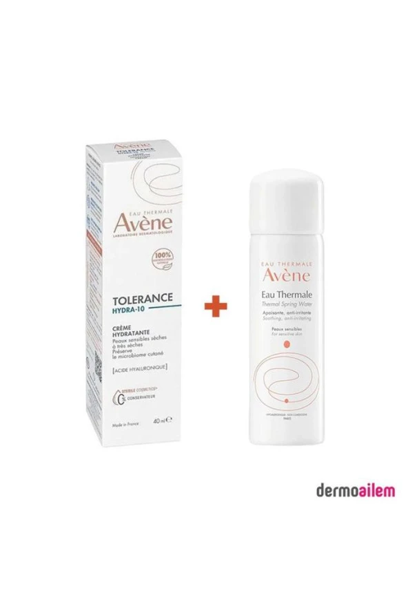 Avene Tolerance Hydra-10 Hydrating Cream 40 ML Termal Su 50 ML Hediyeli
