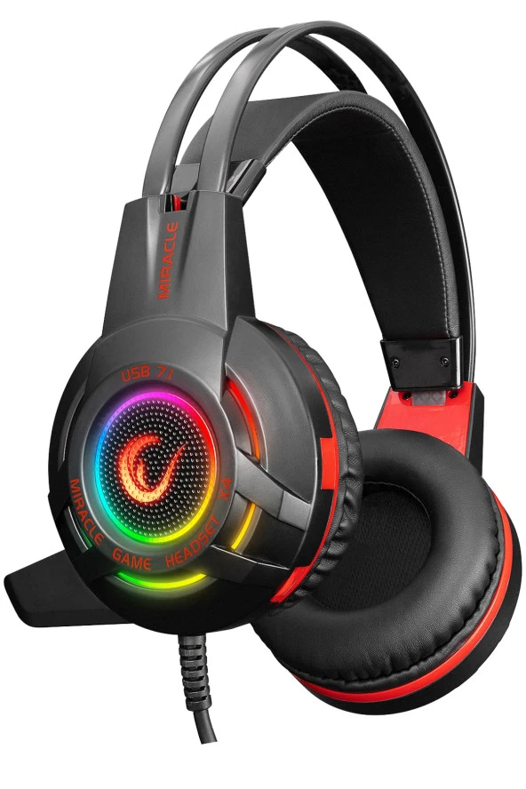 Rampage Miracle-X4 Siyah RGB LED 7.1 Mikrofonlu Oyuncu Kulaklığı - 2