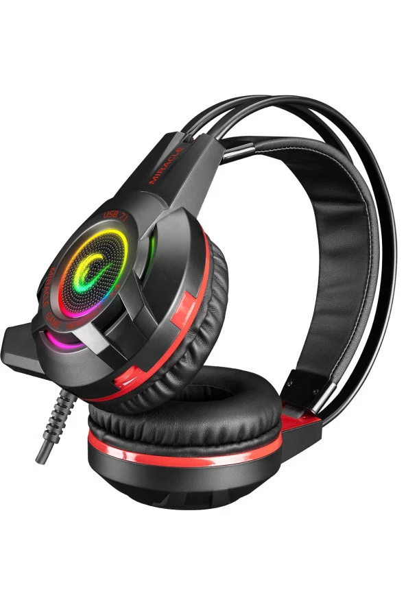 Rampage Miracle-X4 Siyah RGB LED 7.1 Mikrofonlu Oyuncu Kulaklığı - 4