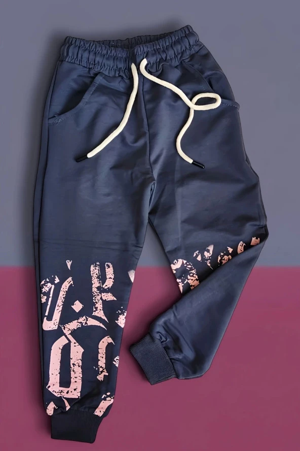 Eskitme Desenli Erkek Çocuk Eşofman Takım - 5