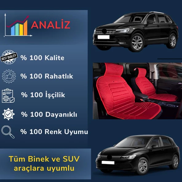 Space Oto Koltuk minderi, Togg araçlara uyumlu 2'li set özel tasarım minder - 4