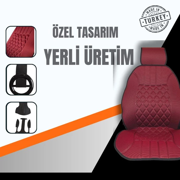 Space Oto Koltuk minderi, Hyundai araçlara uyumlu 2'li set özel tasarım minder - Resim 12